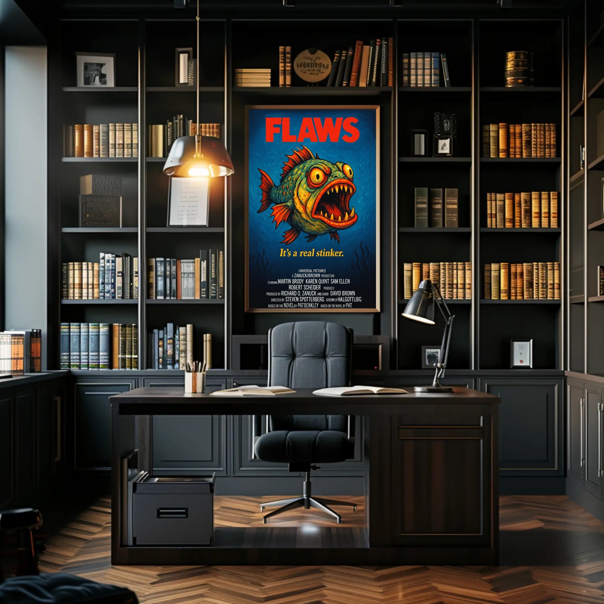 Flaws A Parody Deep Dive Poster PosterGoat
