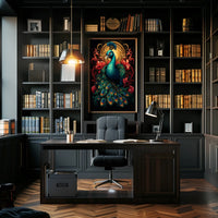 Majestic Peacock Poster