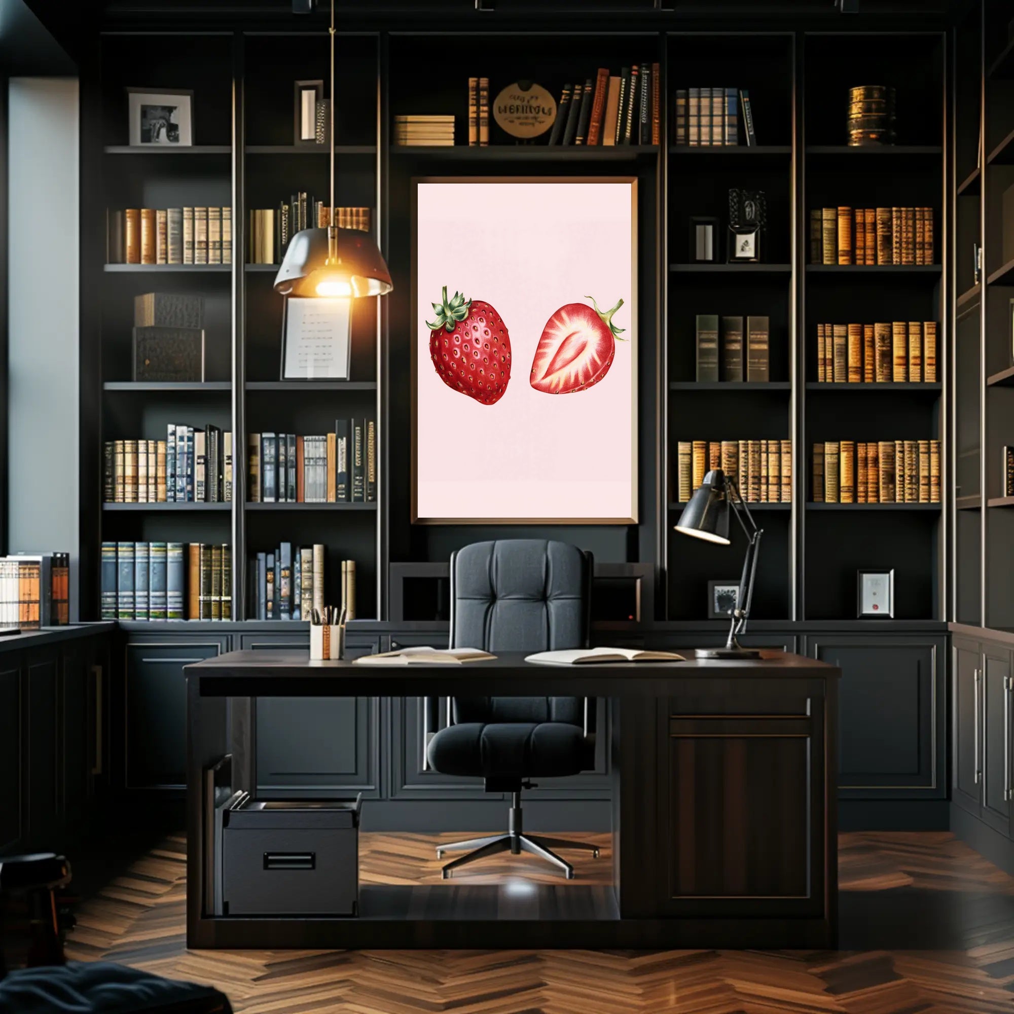 Juicy Strawberries Poster
