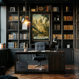 Mississippi State Capitol Poster