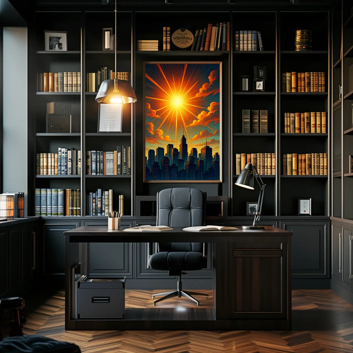 Radiant Cityscape Poster