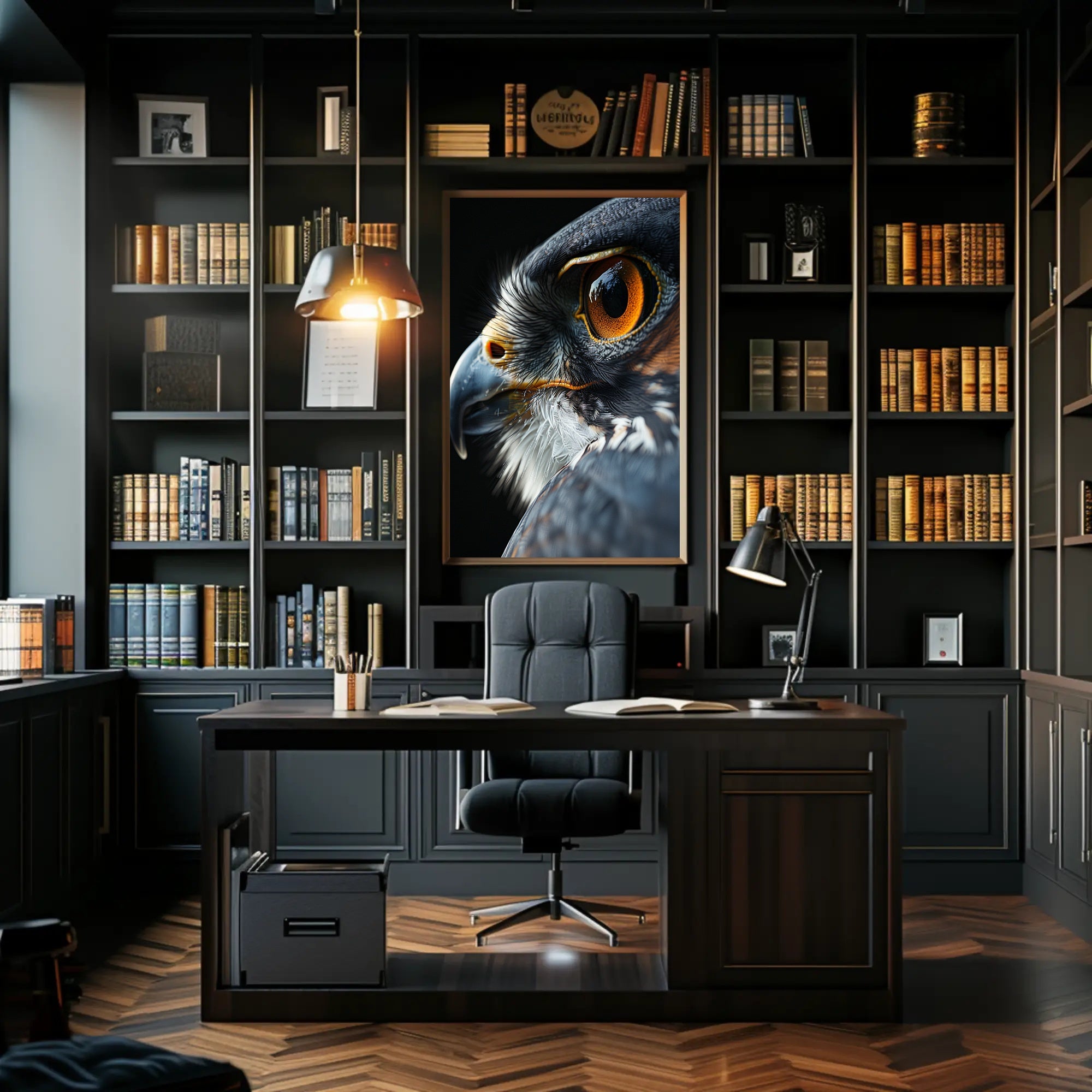 Bird of Prey Photorealistic Artwork Animal Poster PosterGoat