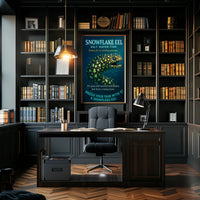 Snowflake Eel Poster Marine Art Print For Aquarium