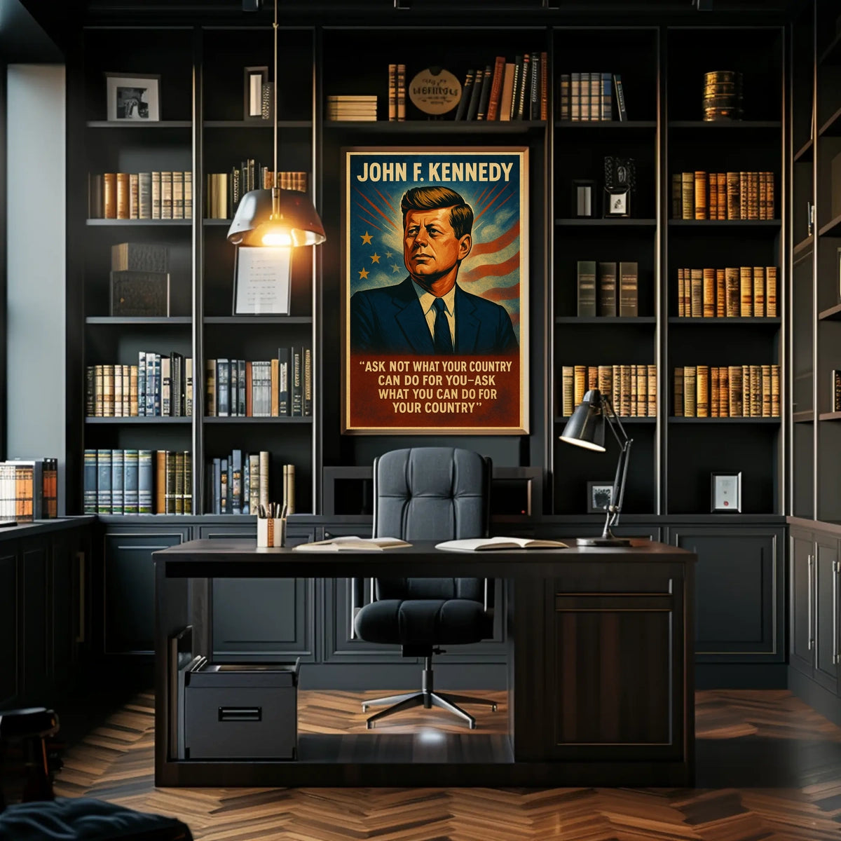 American History Icon Patriotic Vintage Poster Print