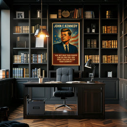 American History Icon Patriotic Vintage Poster Print