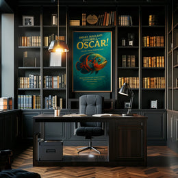 Oscar Fish Illustration: Bold Aquatic Art Poster