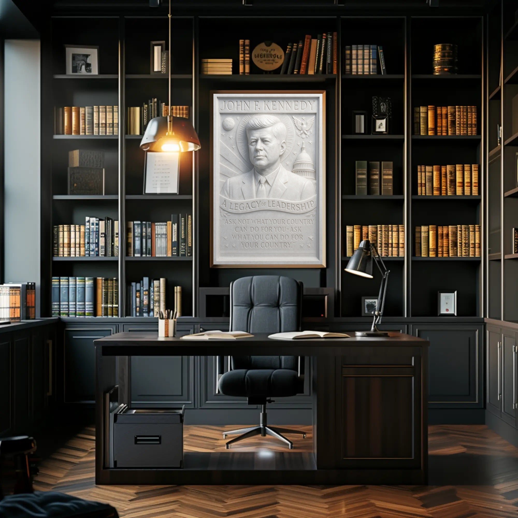 Timeless Leadership in Historical or Presidential Poster