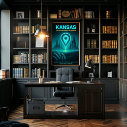 Kansas The Future Heart of America Poster PosterGoat