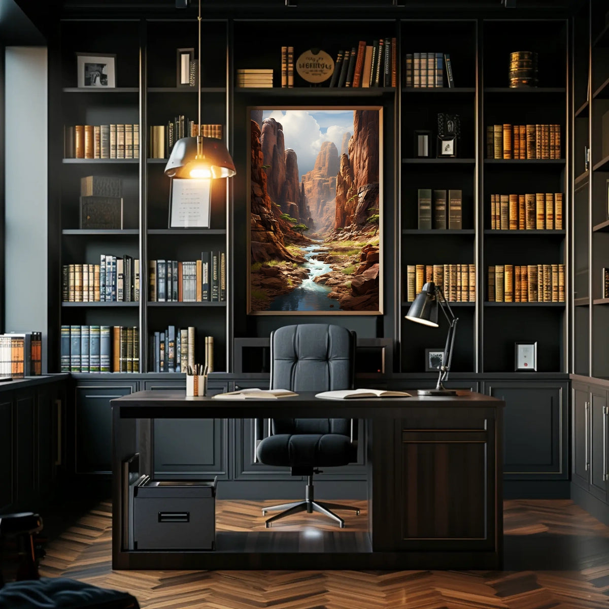 Majestic Canyon Landscape Poster