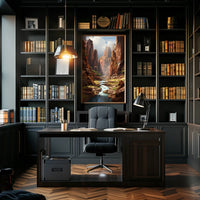 Majestic Canyon Landscape Poster