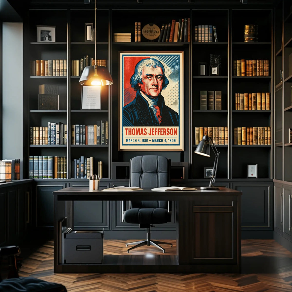 Thomas Jefferson Vintage Realism Collector Poster