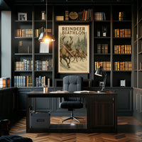 Reindeer Biathlon Poster