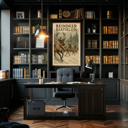 Reindeer Biathlon Poster