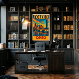 Toledo, Ohio A Vibrant Cityscape Poster