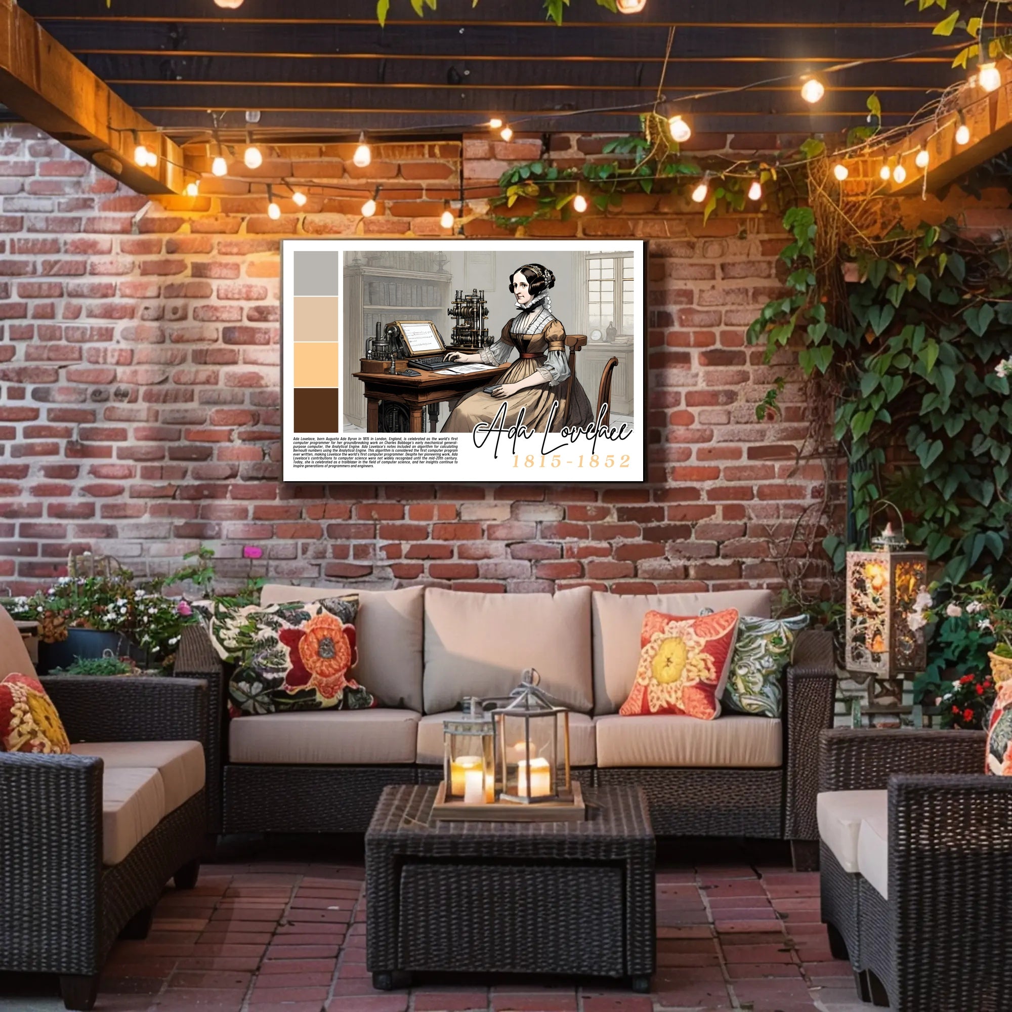 Tribute to Ada Lovelace Poster