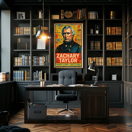 Zachary Taylor 12th President of the United States Street Art Mashup Poster