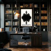 Massachusetts Lighthouse Reflection Poster