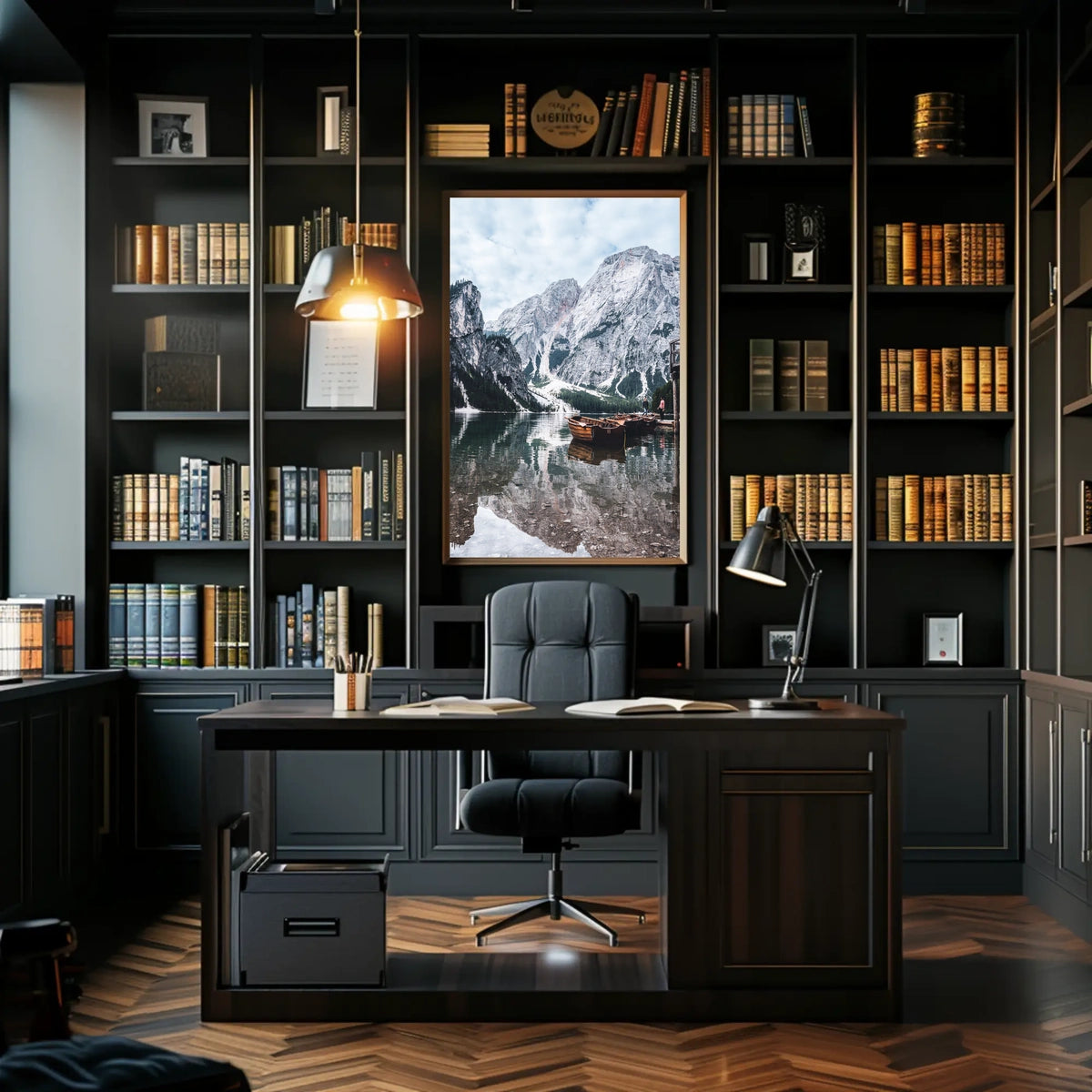 Serene Mountain Lake Poster