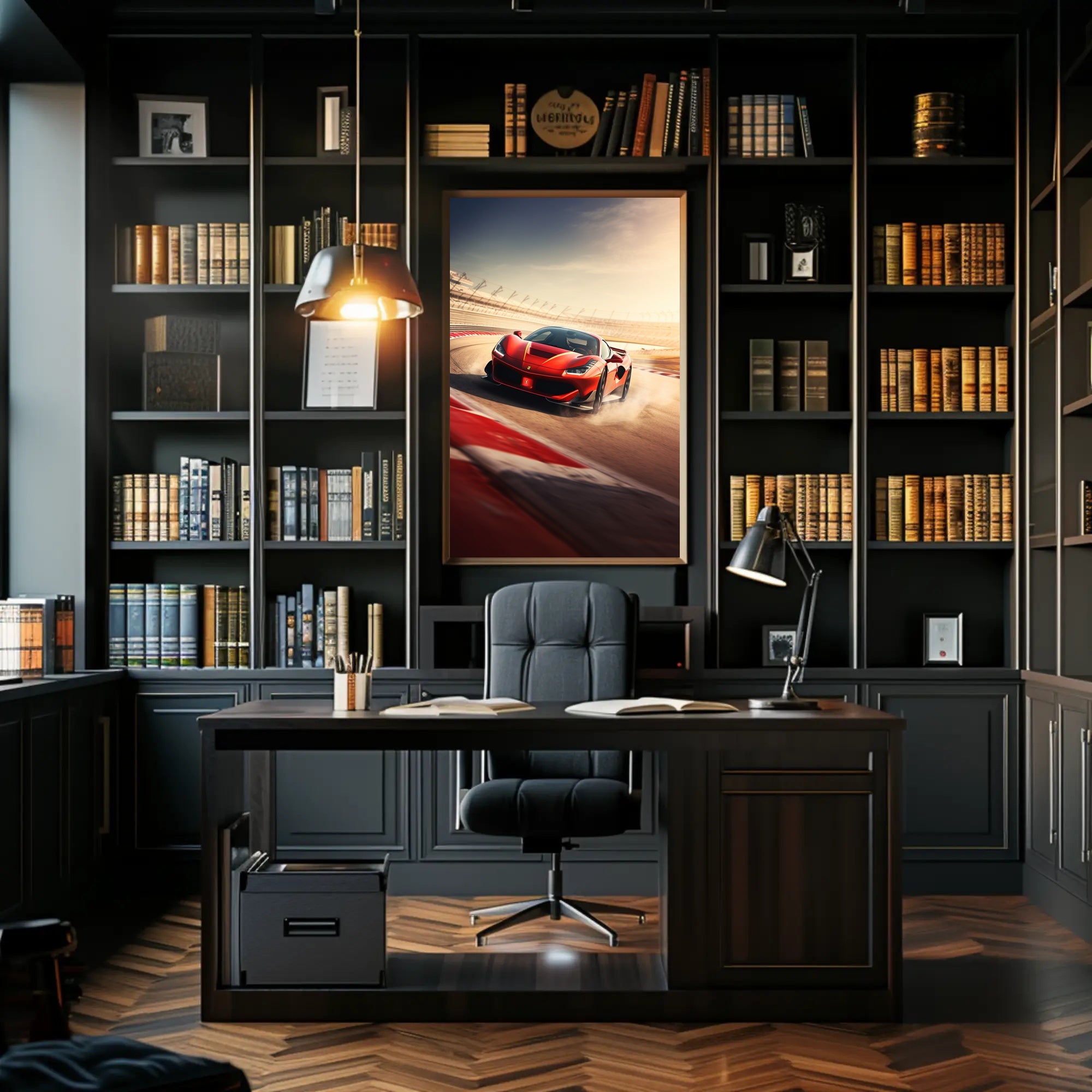 Racing Elegance Poster PosterGoat