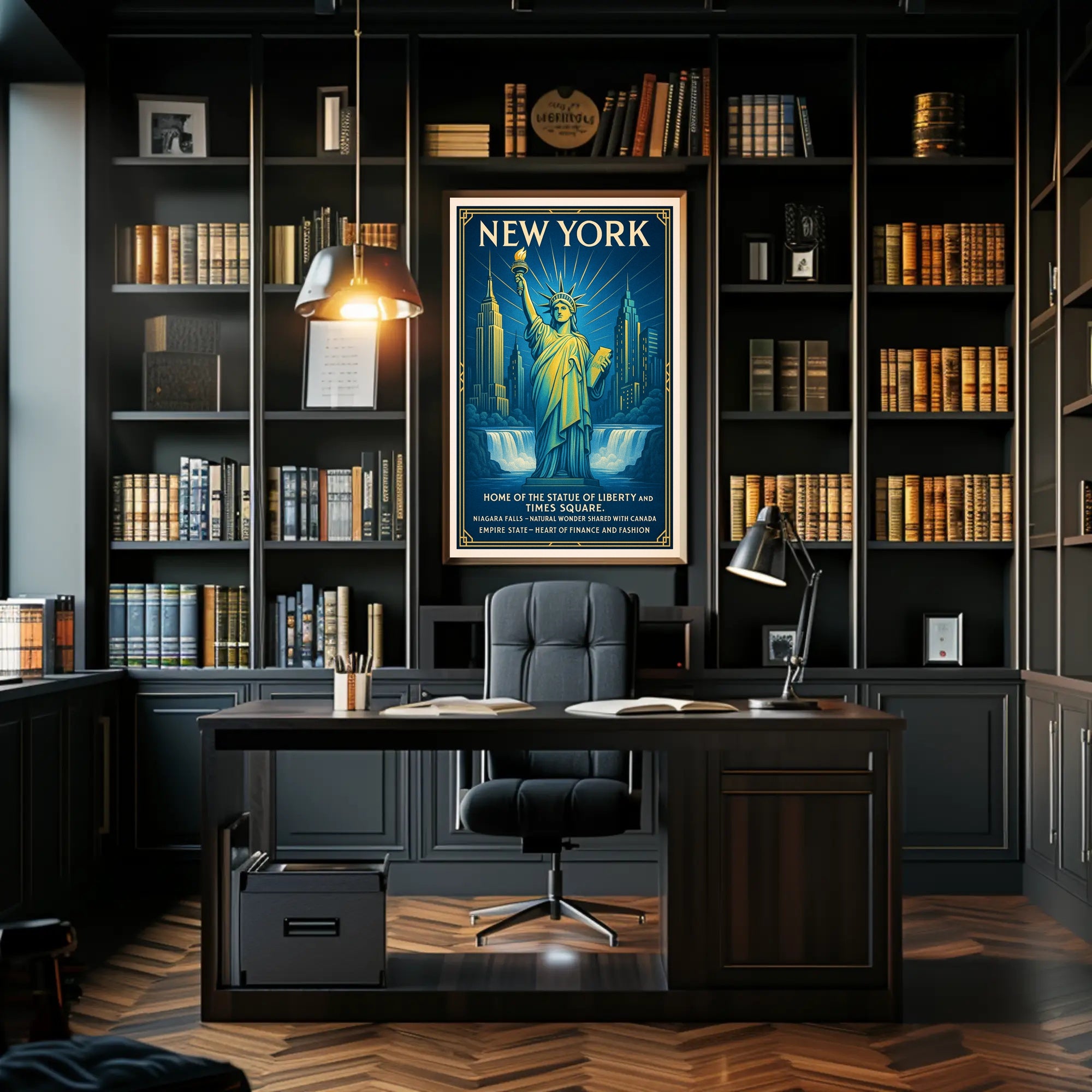 New York Landmarks Poster