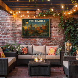 Columbia Historic Charm Travel Poster Print