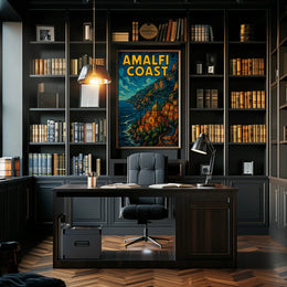 Amalfi Coast Poster Wall Art Travel Print 18x24 Home Decor