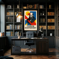Fyodor Dostoevsky Literary Tribute Art Poster