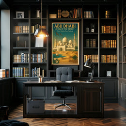 Abu Dhabi Tranquil Elegance Travel Poster
