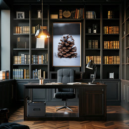 Winter Pinecone Poster