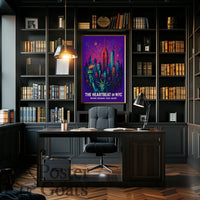 Vibrant New York Cityscape Poster with Modern Urban Art