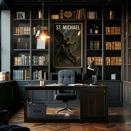 Saint Michael the Archangel Spiritual Art Poster