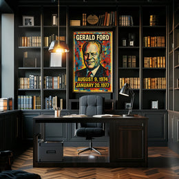 Gerald Ford Presidential Tenure Poster