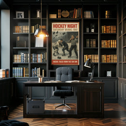 Hockey Night Saturday Brawl 1961 Poster