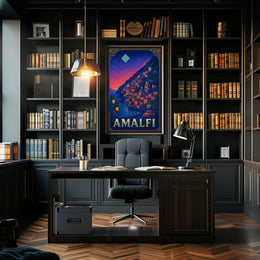 Amalfi Coast Sunset Poster