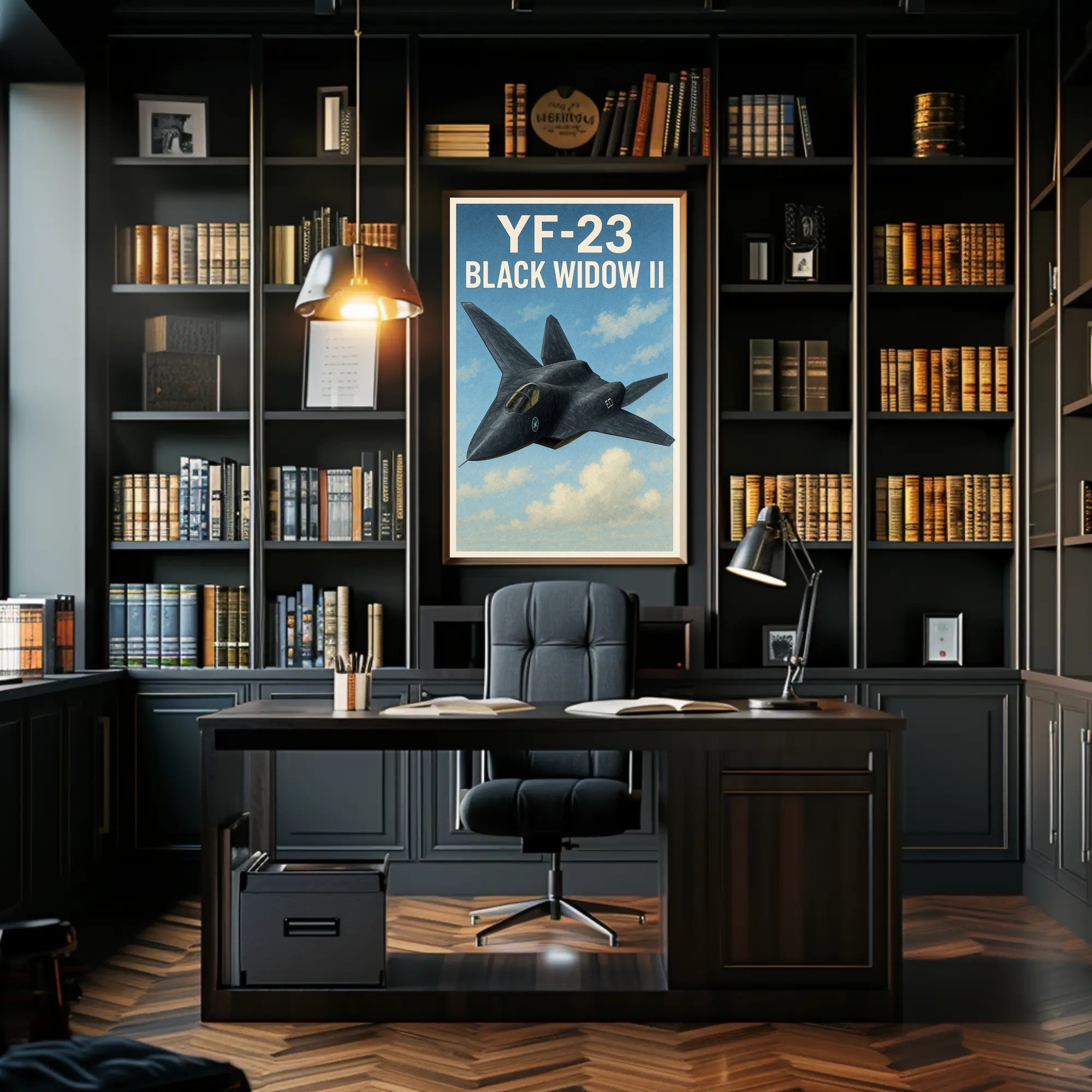 YF-23 Black Widow II Poster PosterGoat