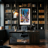 Energetic New York City Vibes: Urban or Cityscape Poster PosterGoat