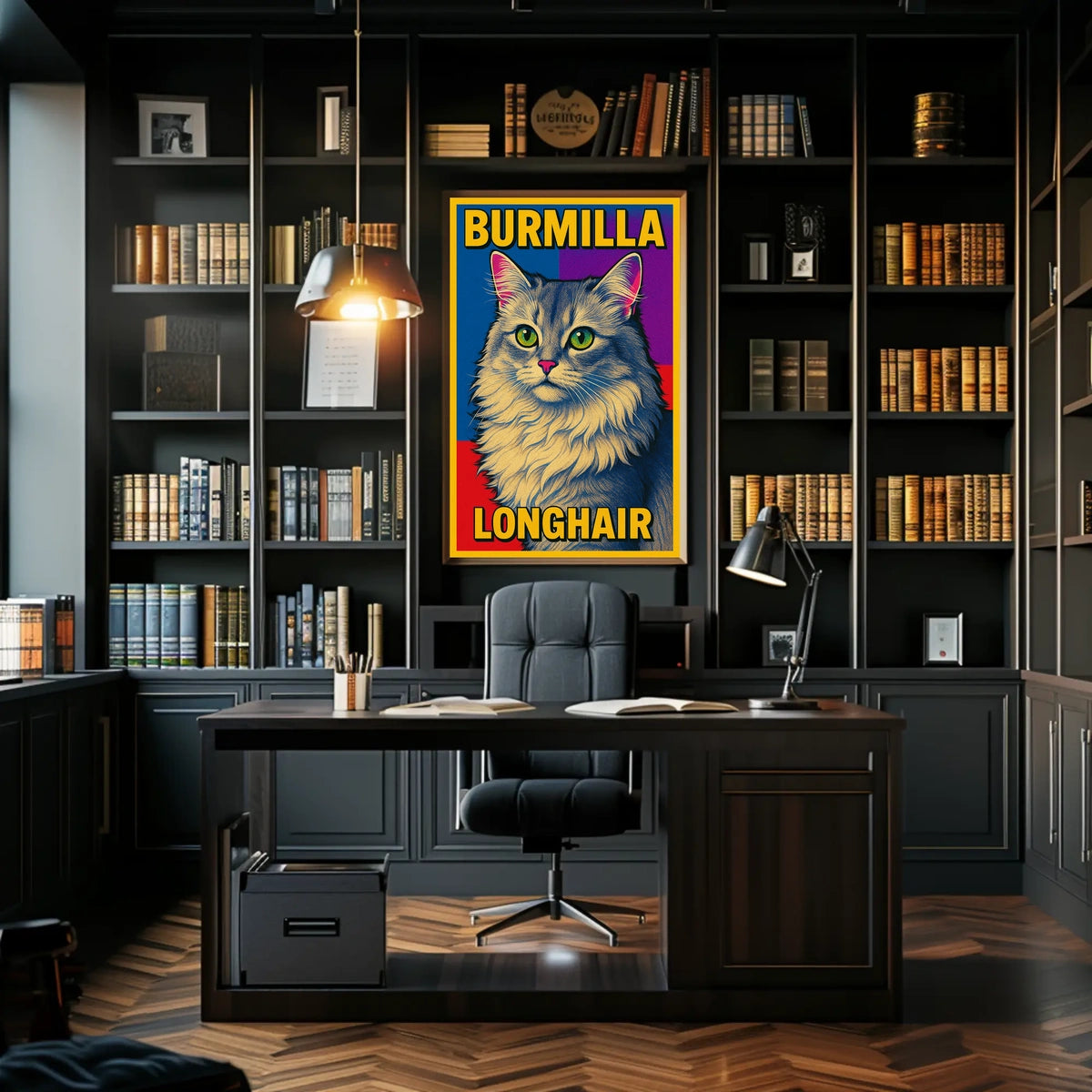 Burmilla Longhair Poster