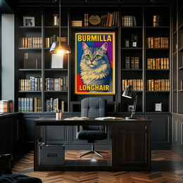 Burmilla Longhair Poster