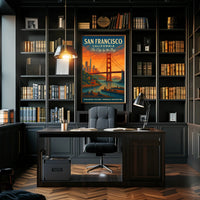 San Francisco Travel Poster Vintage City By The Bay