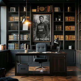 Jim Thorpe Athletic Icon Poster