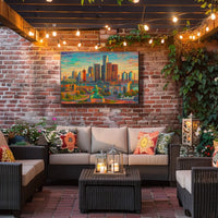 Detroit Skyline Poster