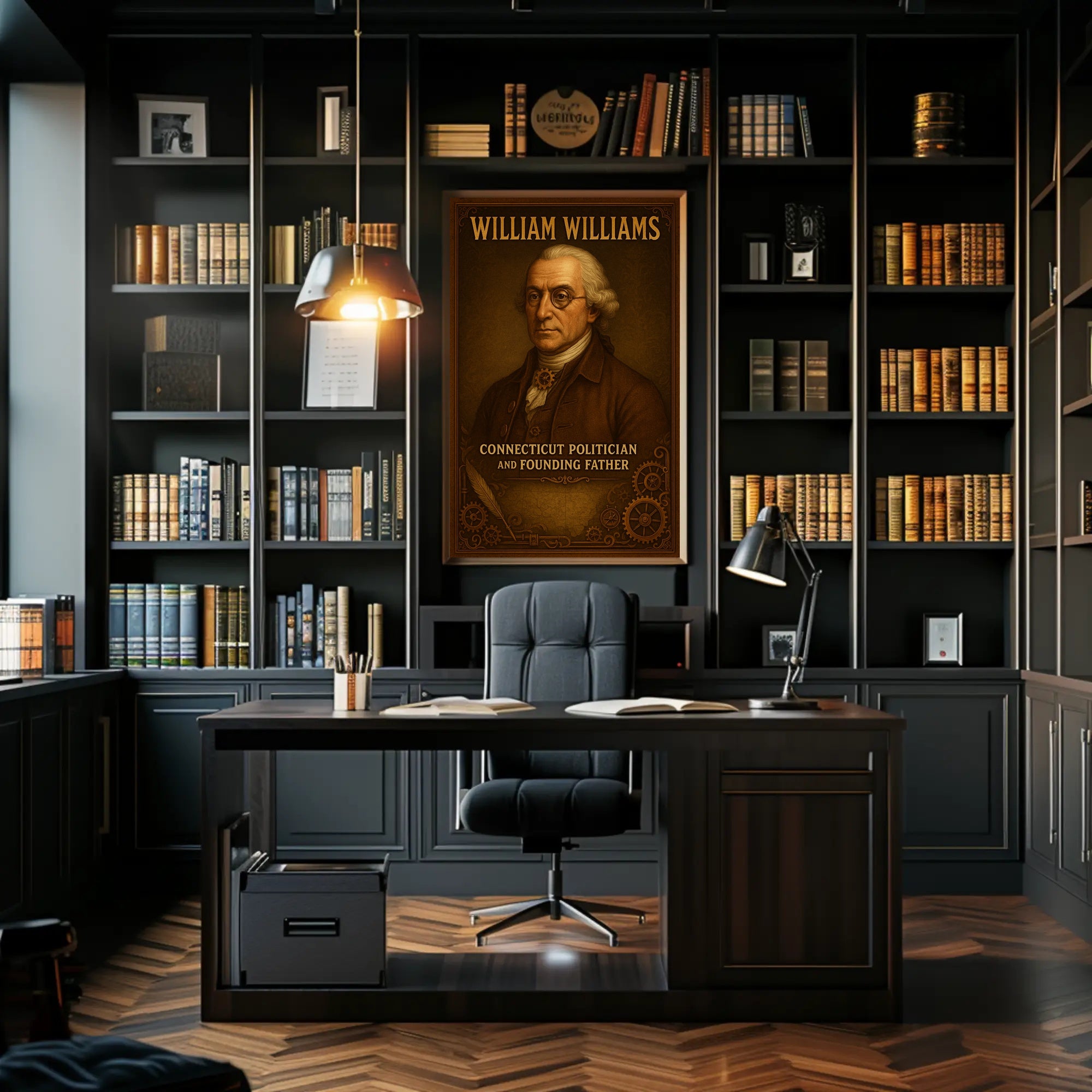 William Williams Founding Father Historical Poster