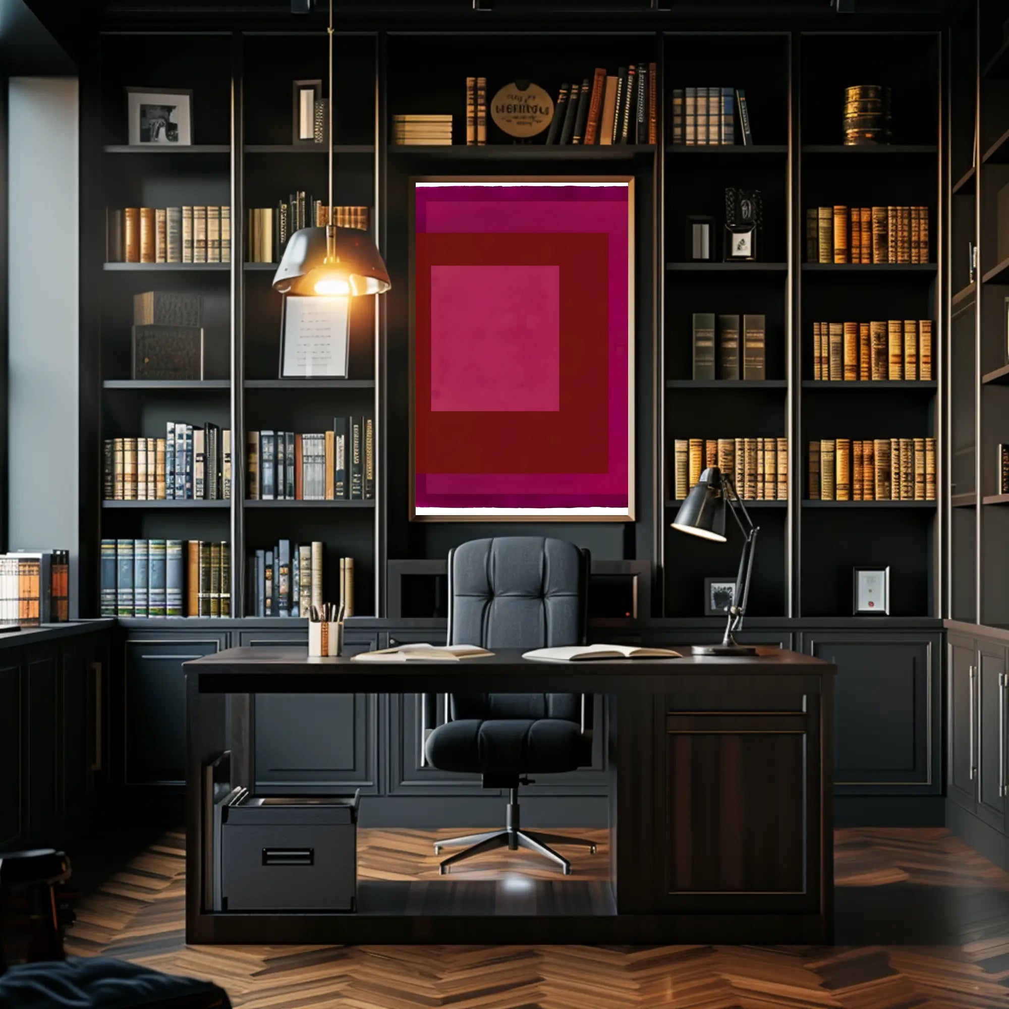 Abstract Shades of Red Poster