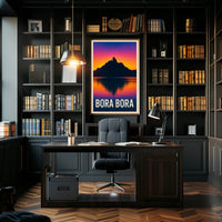 Bora Bora Sunset Poster