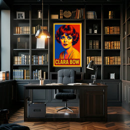 Clara Bow Pop Art Tribute Poster