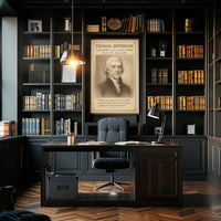Thomas Jefferson 3rd President Sketch Poster Art Print Decor PosterGoat