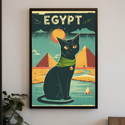 Egyptian Cat Mystique Poster