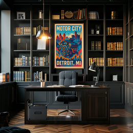 Motor City Detroit, MI Poster
