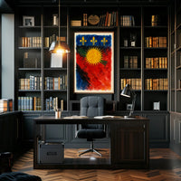 Vibrant Heraldic Emblem Poster