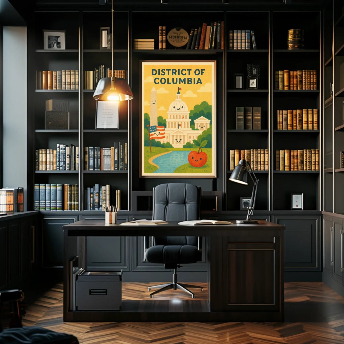 Whimsical Washington D.C Poster